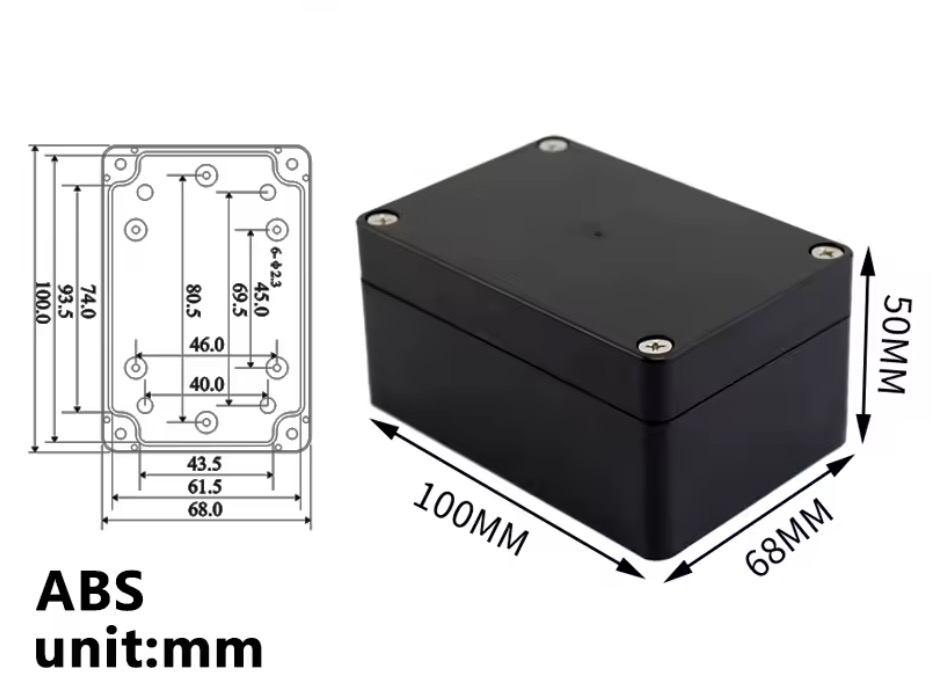 Box ABS waterproof 100x68x50 millimetri